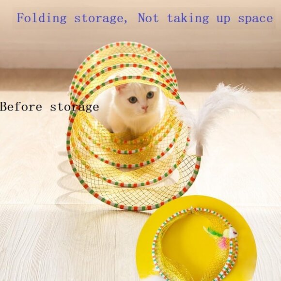 Cat Tunnel Spring Toy - Picture 4 of 8